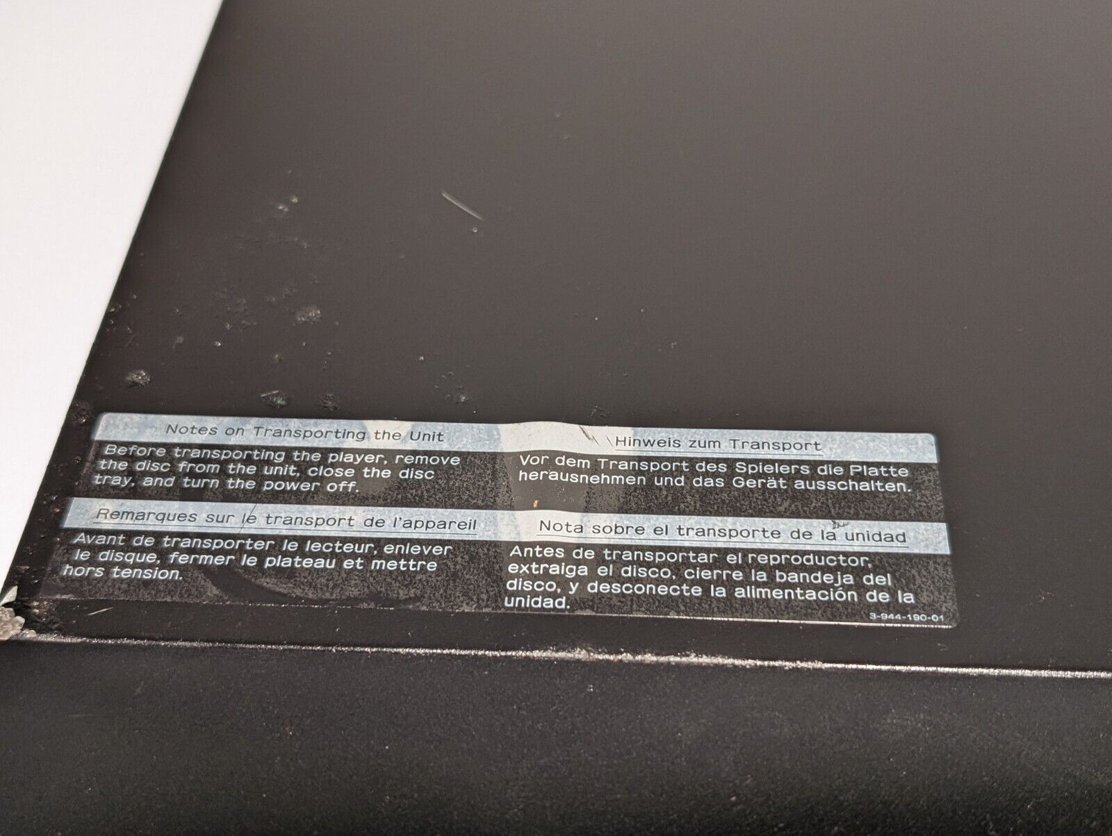 Sony MDP-500 AV Laser Auto Reverse Laserdisc CD \ CDV \ LD Player