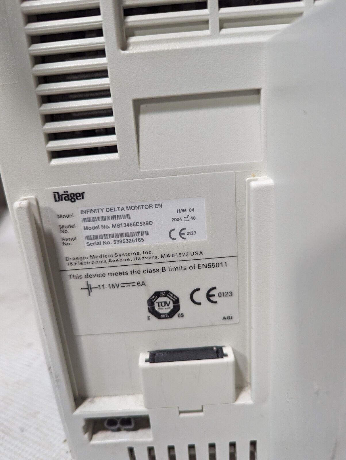 Draeger MS13466E539D Infinity Delta monitor for parts or prop