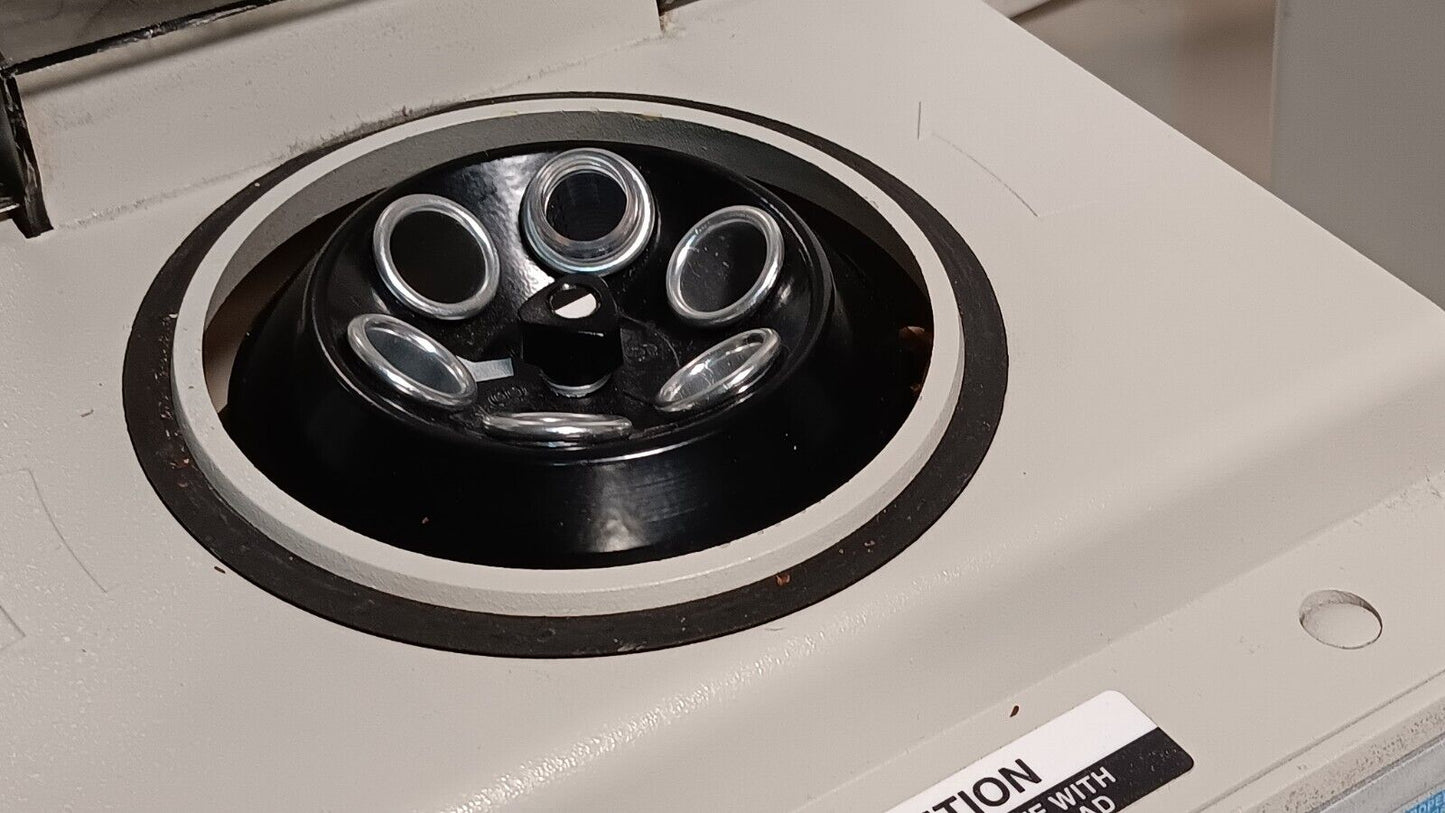 VanGuard V6500 centrifuge, 3400RPM, 110VAC, 60Hz, 0.95A, model 6500
