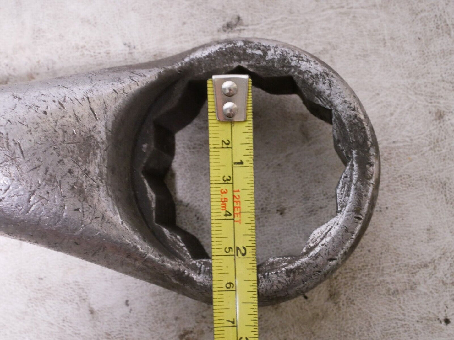 Unbranded large wrench, seemingly 1-7/8 inches by 2 inches, 25.5 inches length