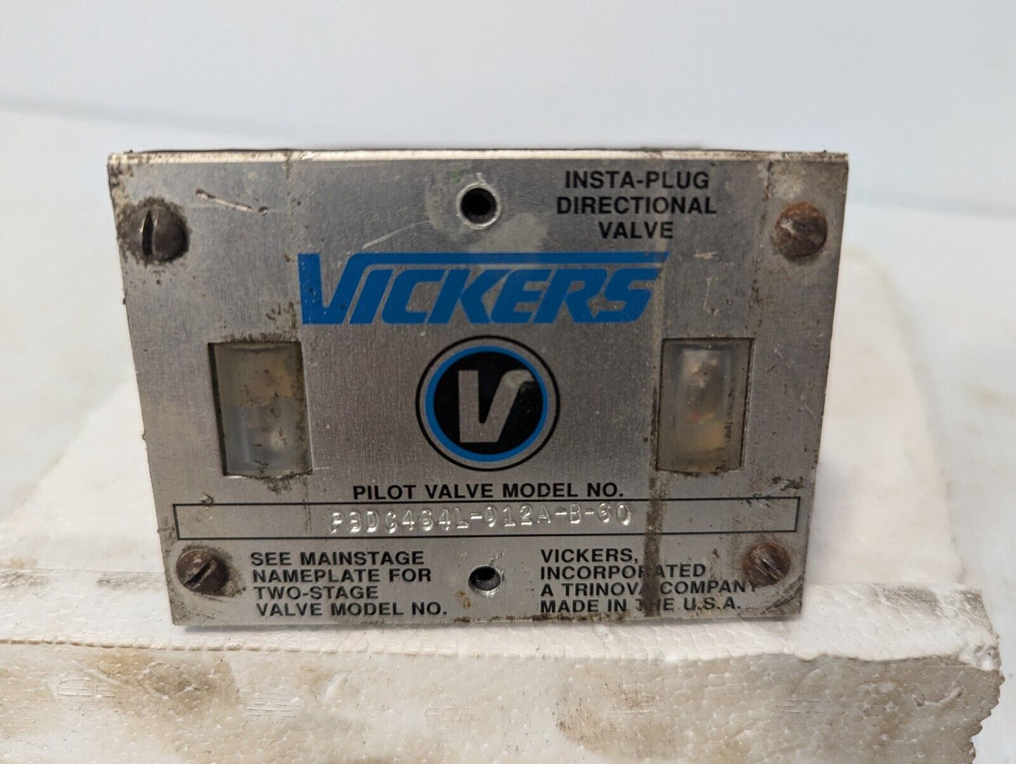 Vickers PBDG4S4L-012A-B-60 Insta-plug Directional Valve