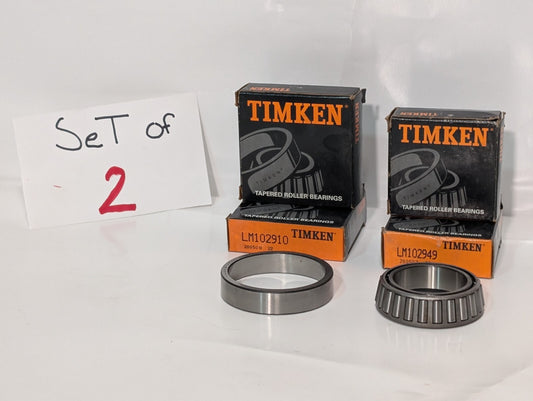Timken LM102910/LM102949 Single Row Tapered Roller Bearing Set Cone and Cup