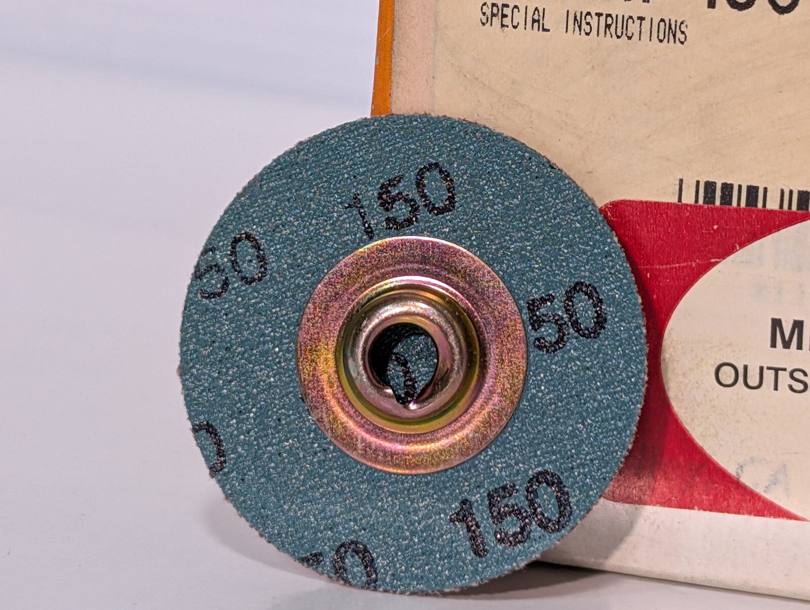 Standard Abrasives 100ct 522309 SOCATT Laminated Discs, 1-1/2", 150 Grit, 2 Ply