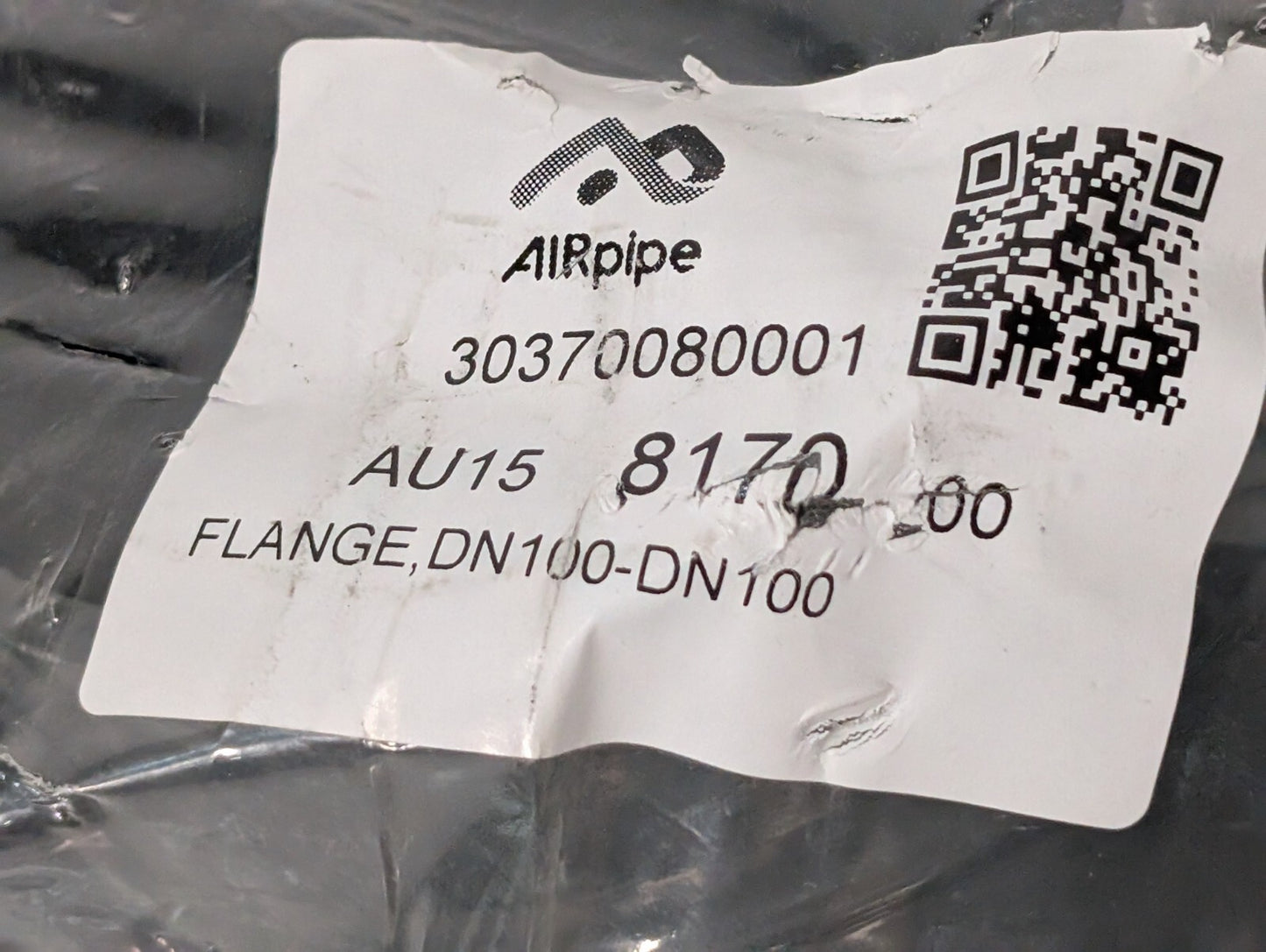 AIRpipe 8170 Aluminum Flange Kit, 100mm (4") ANSI Flange to 100mm (4") Pipe