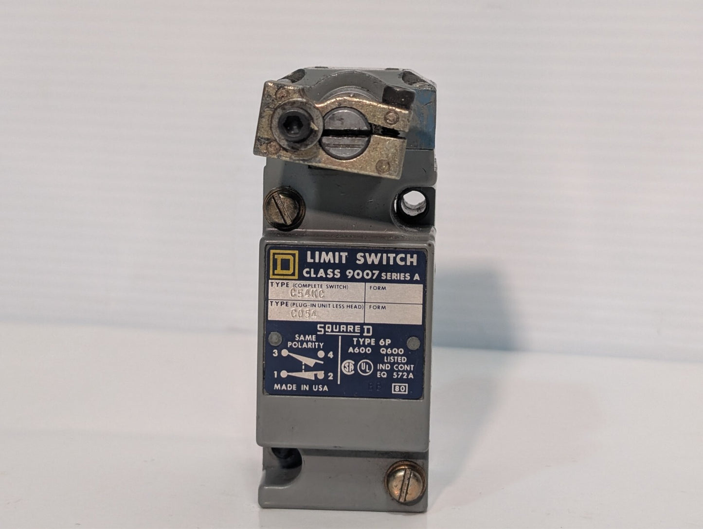 Square D Class 9007 C54KC Ser. A Limit Switch 9007C54KC