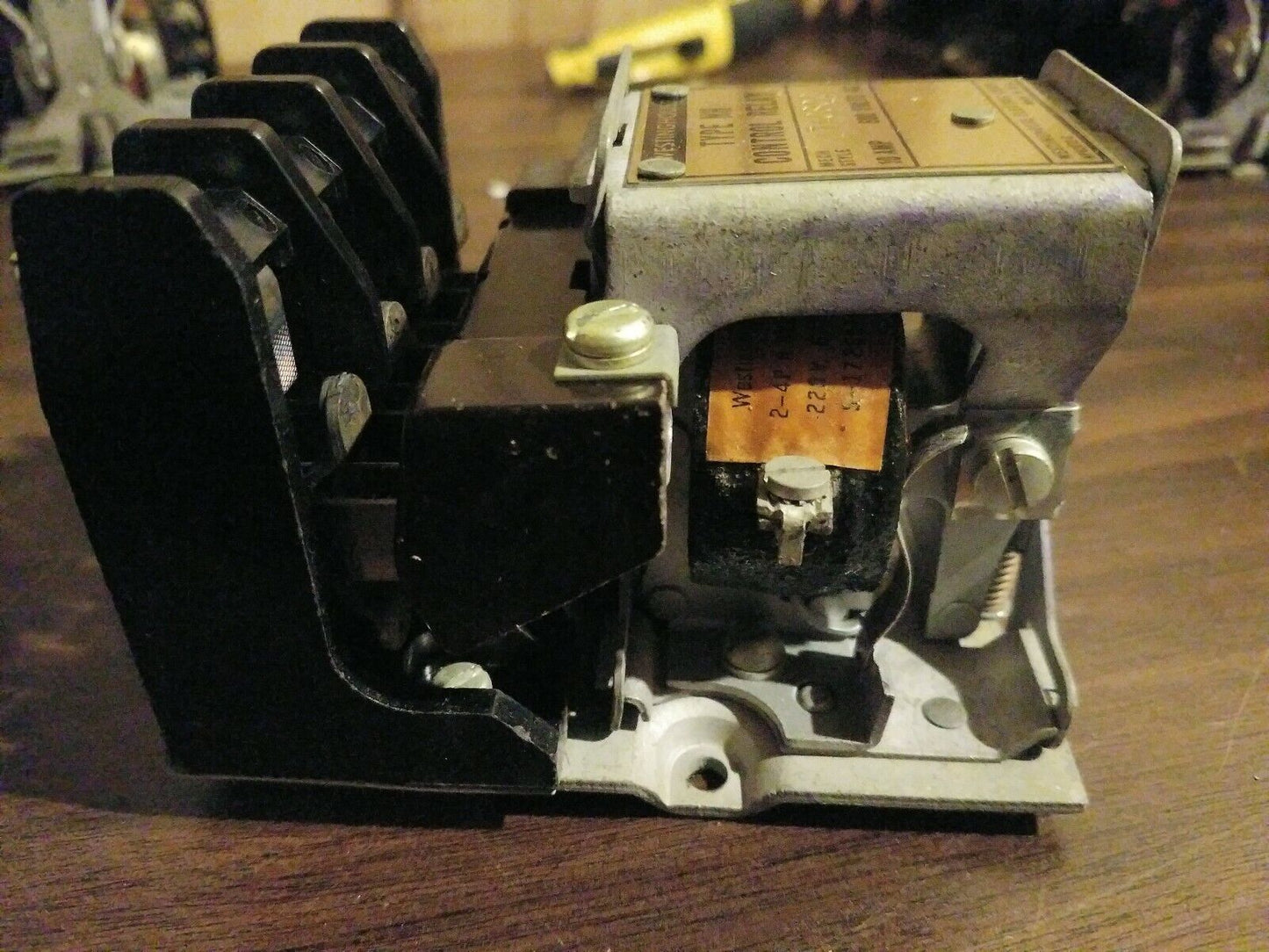 Westinghouse Type NH40 Control Relay, Mech Style 1740800-D, 10 amp, 600VAC