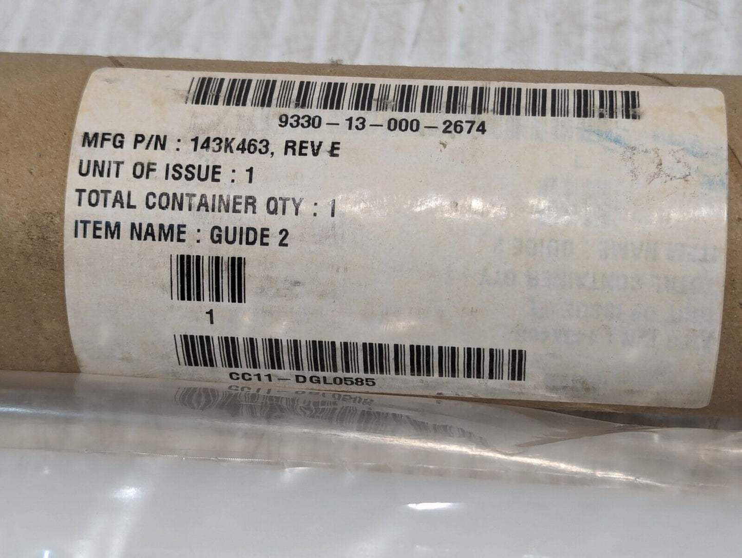Topeka Guide Pipe 143K463, REV E 9330-13-000-2674 - Free Shipping
