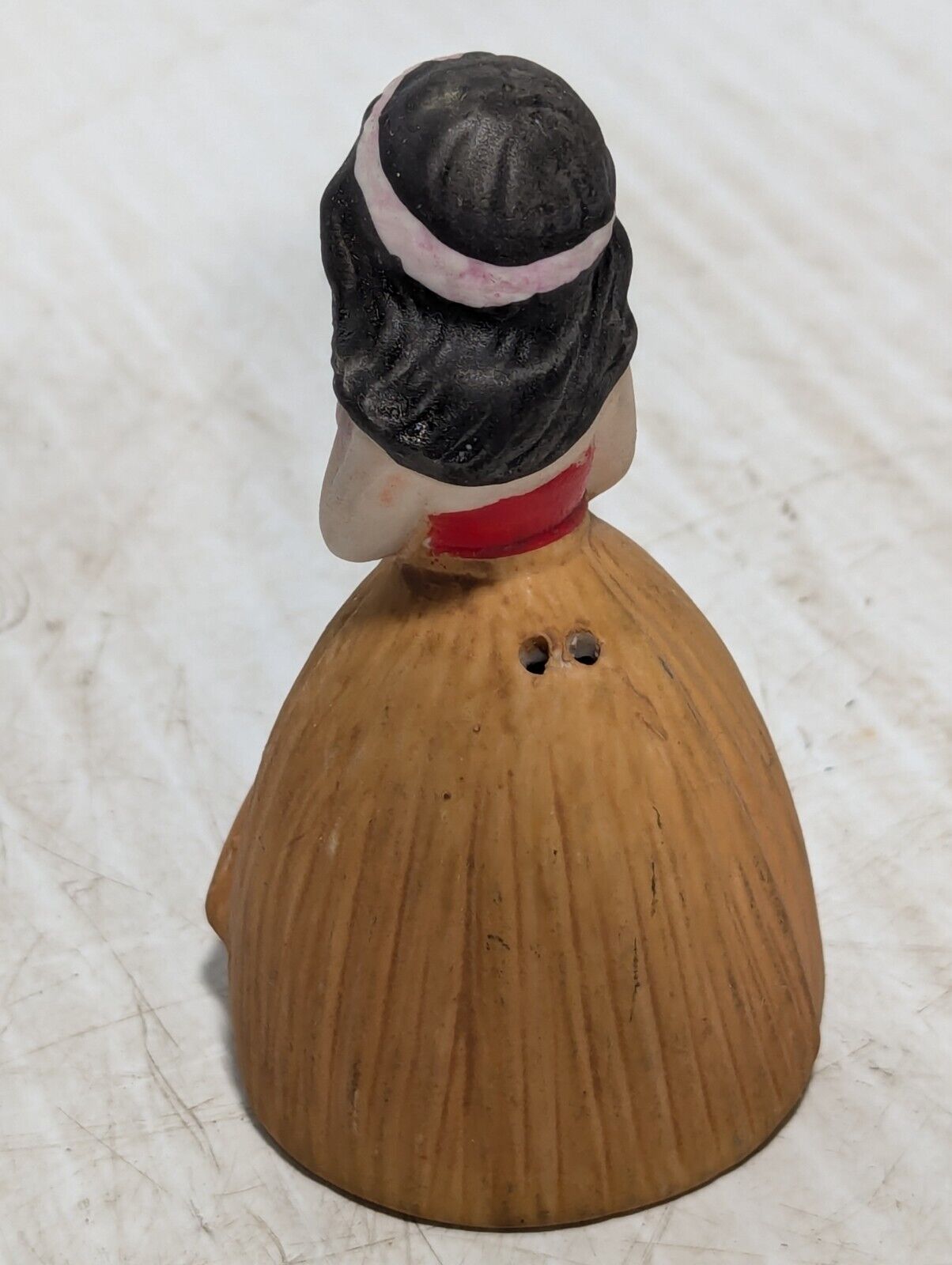 Vintage Dancing Hula Girl Hand Bell, JSNY Taiwan, circa 1970s - Free Shipping