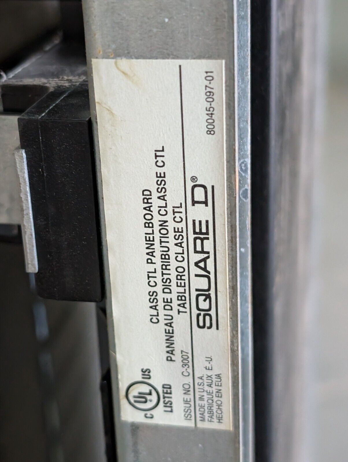 Square D NF430L2C Panelboard, 250A, 347VAC in original box (damaged) as shown