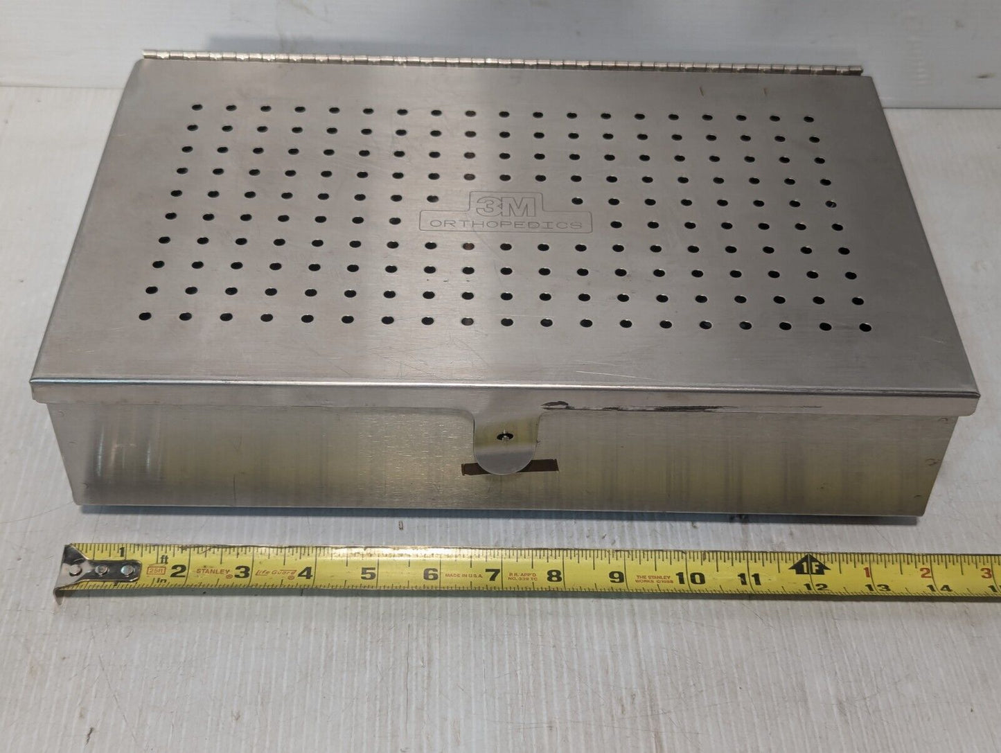 3M Orthopedics Hinged Metal Case, 14"W x 8.5"D x 3.5"D - Free Shipping