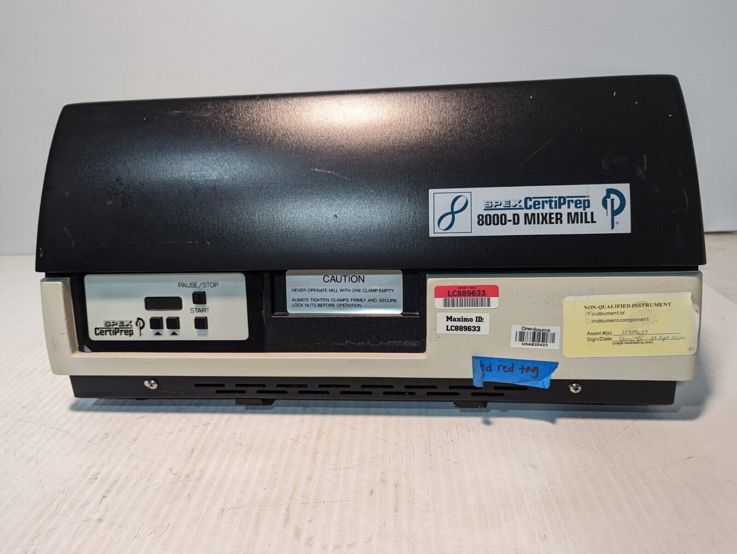 SpexCertiPrep 8000D-115 Mixer/Mill, High-Energy Ball Mill, 115v @60Hz, 1725rpm