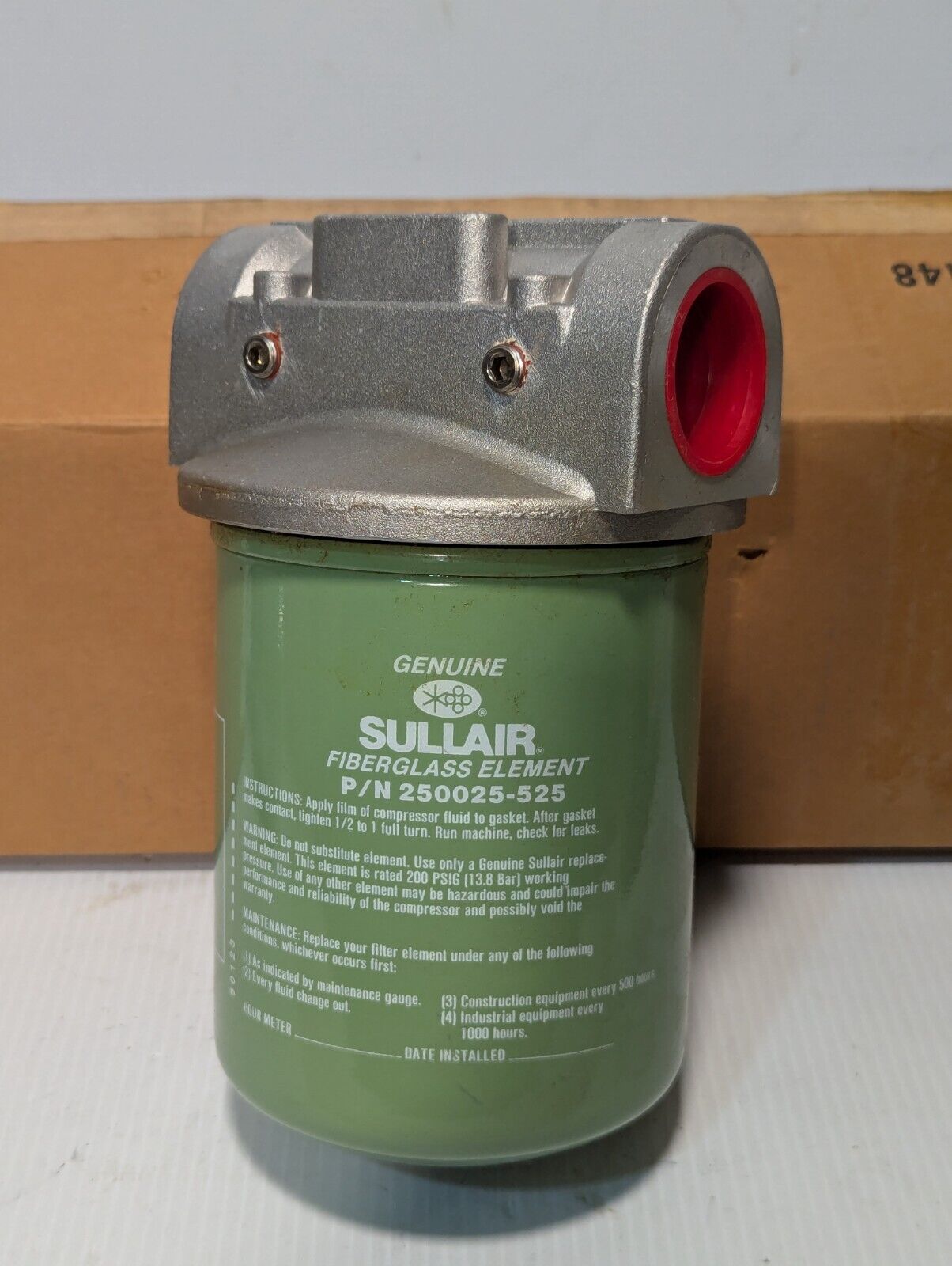 Sullair 250026-142 kit as pictured with three 250025-525 filters - Free Shipping