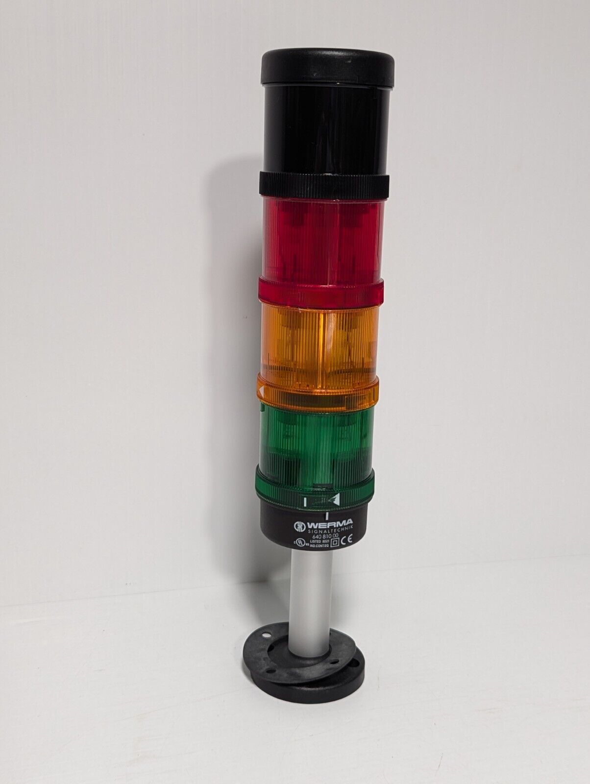 Werma Signaltechnik 640.810.00 RYG Incandescent Stack Light Signal Alarm Tower