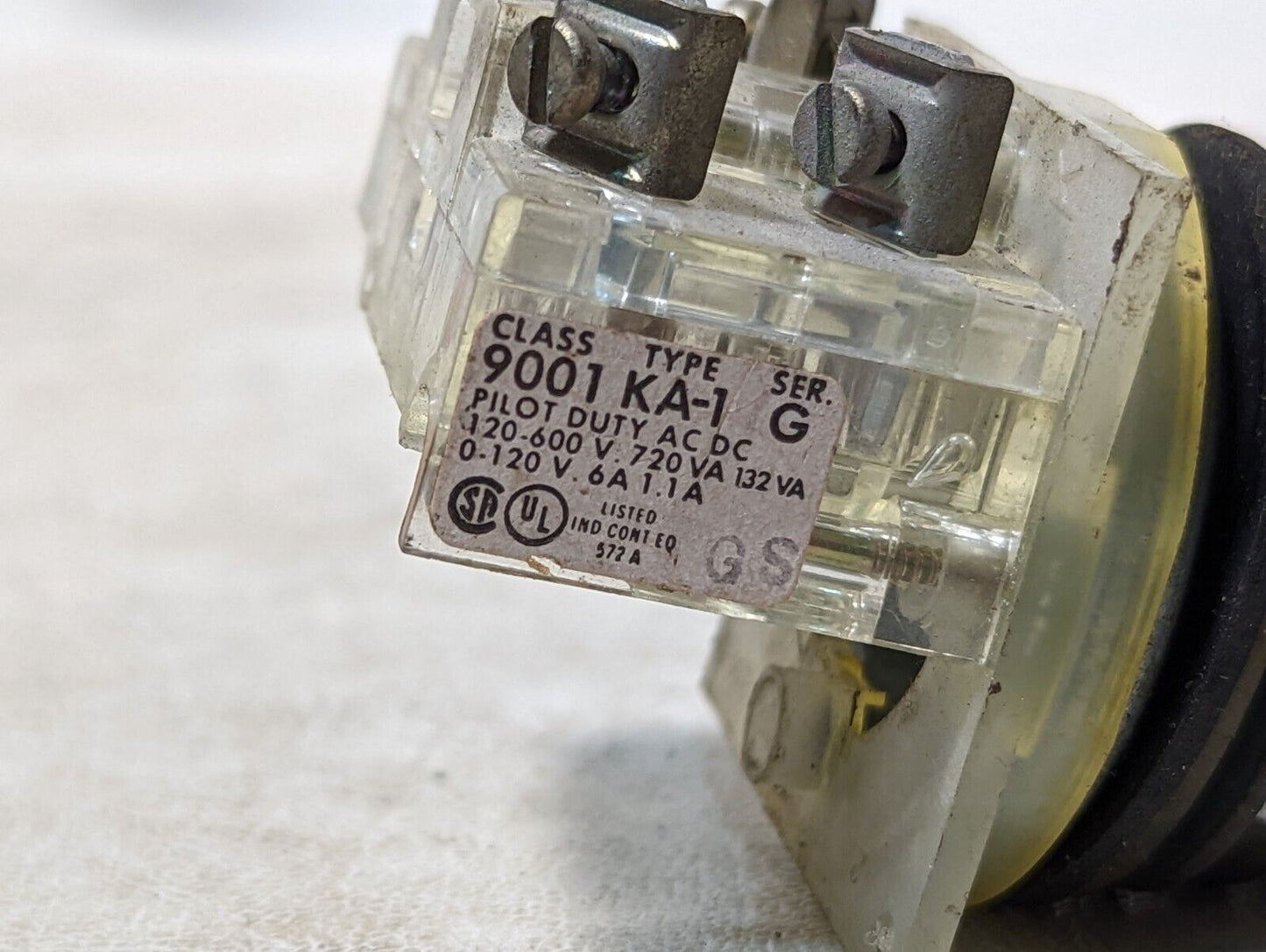 Square D 9001 KA-1 Fingersafe Contact Block Series G, blue