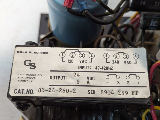 Sola Electric GS 83-24-260-2 24VDC Power Supply - Free Shipping+Returns