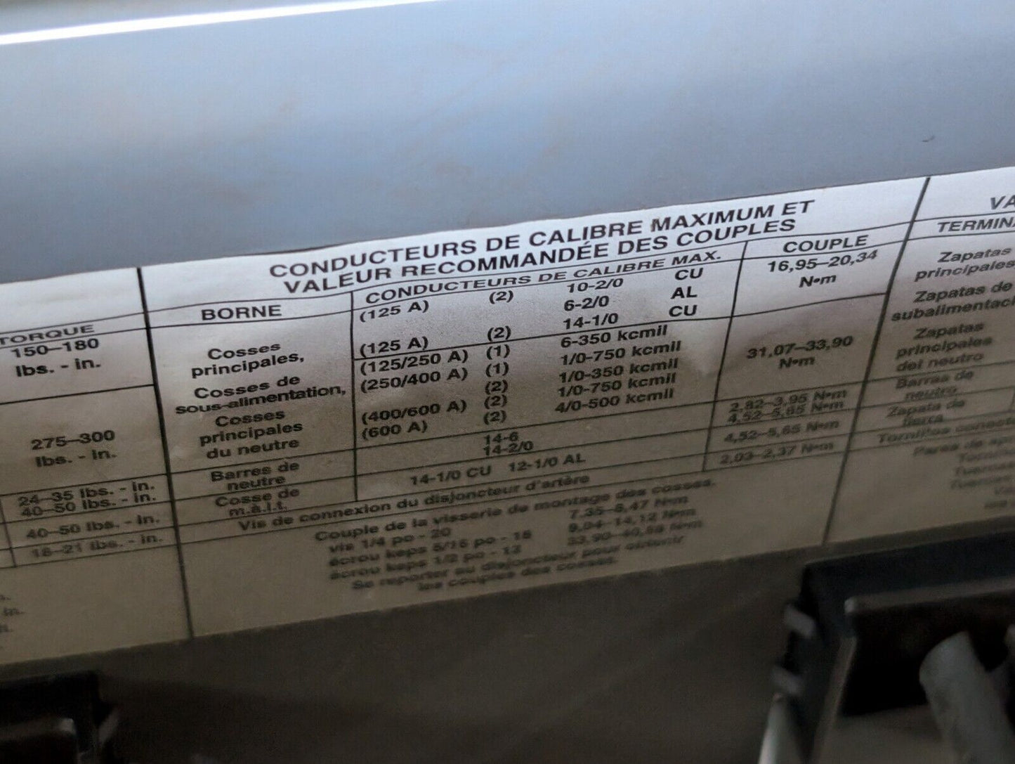 Square D NF430L2C Panelboard, 250A, 347VAC in original box (damaged) as shown