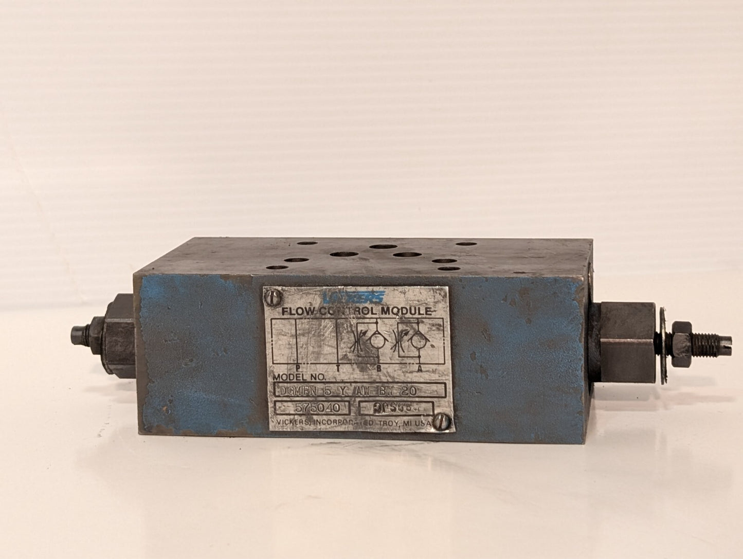 Vickers DGMFN 5 Y AW BW 20 Flow Control Valve