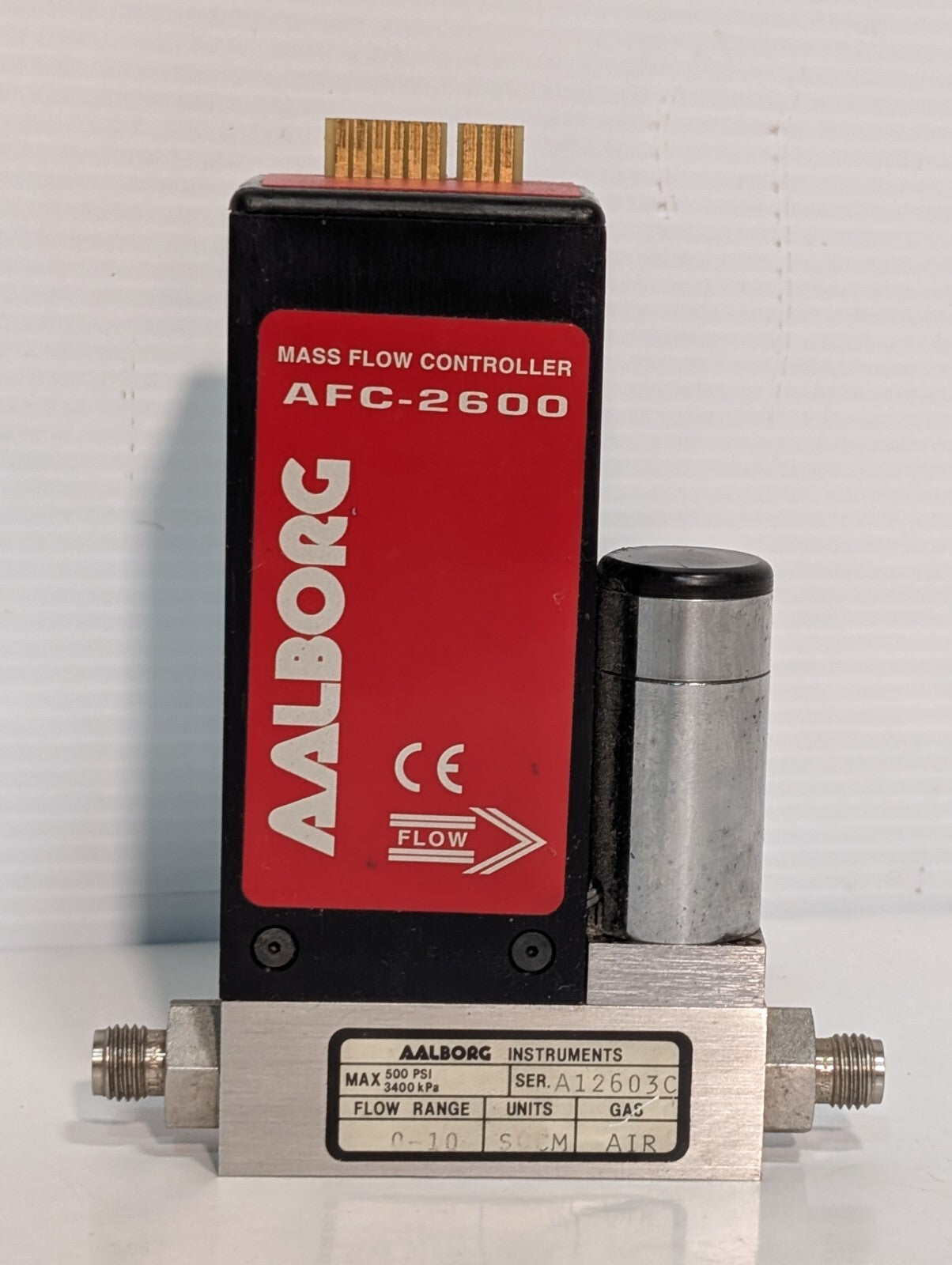 AALBORG AFC-2600 Mass Flow Controller, Max 500psi \ 3400kPa