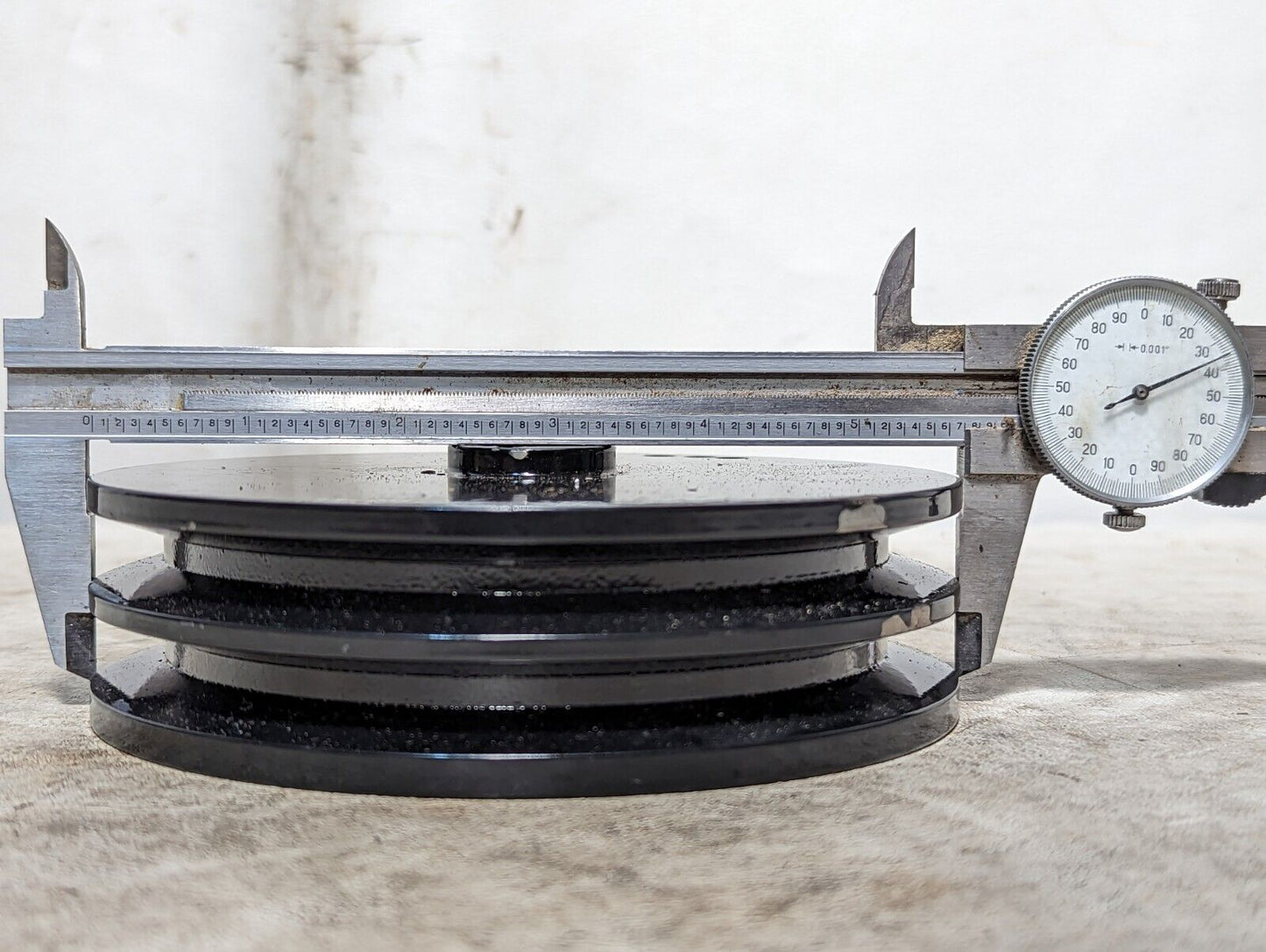 5.75 inch OD double groove pulley as pictured