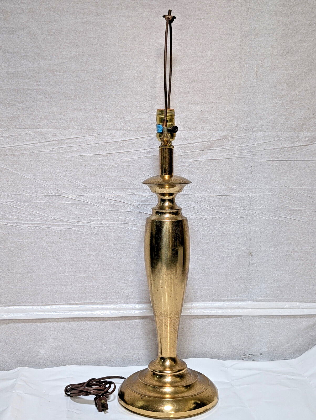 Stiffel Vintage, Brass, Table Lamp, Model 6247, 1970s, 28", Made in USA