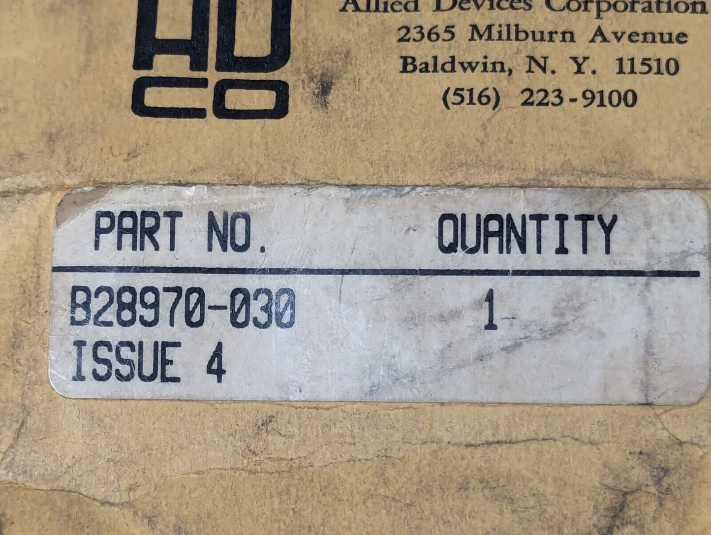 Allied Devices B28970-030 Issue 4 Gear, 220 Teeth, .37 Bore - Free Shipping