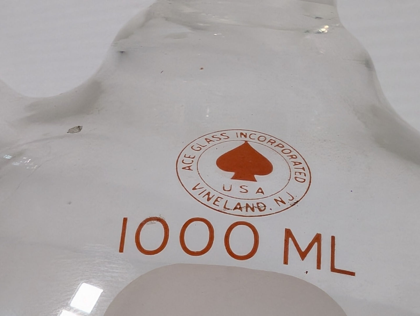 Ace Glass 1000ml Schlenk Flask, 24/40 Center Joint, Round Bottom