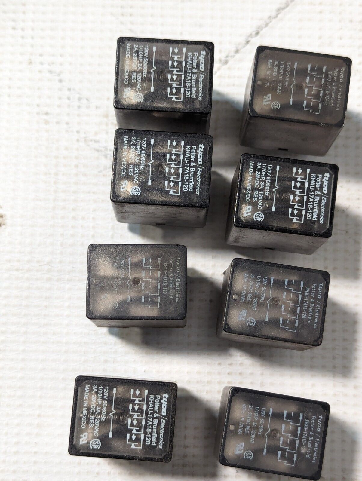 Tyco Potter & Brumfield KHAU-17A18-120 Power Relay - Free Shipping