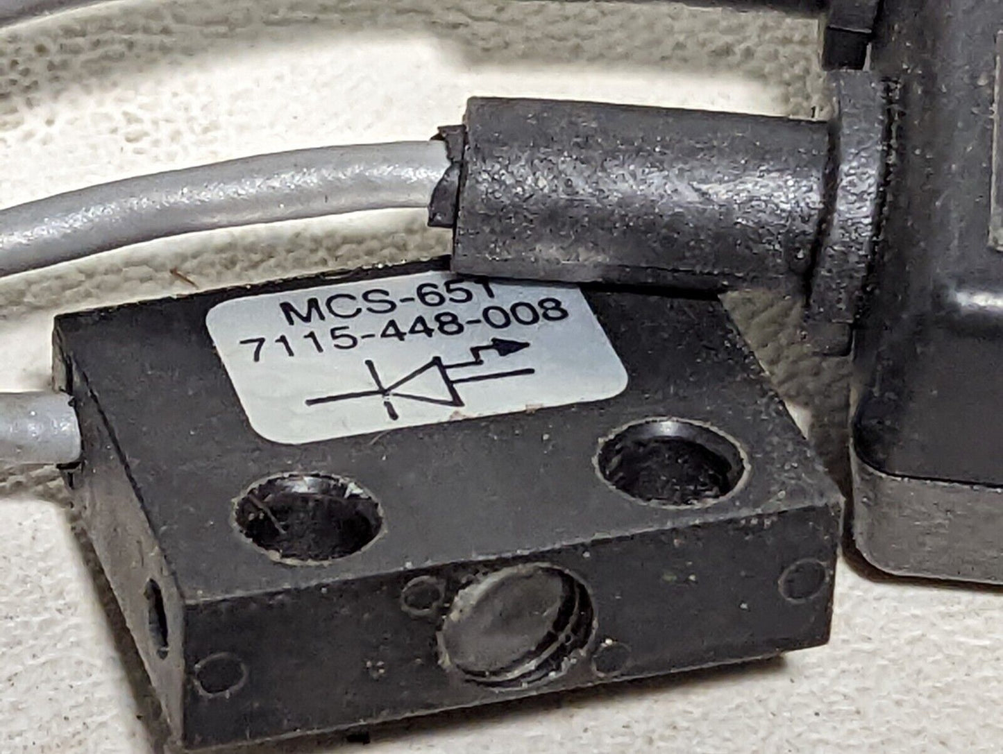 Warner MCS-651, 7115-448-008 photoelectric sensor
