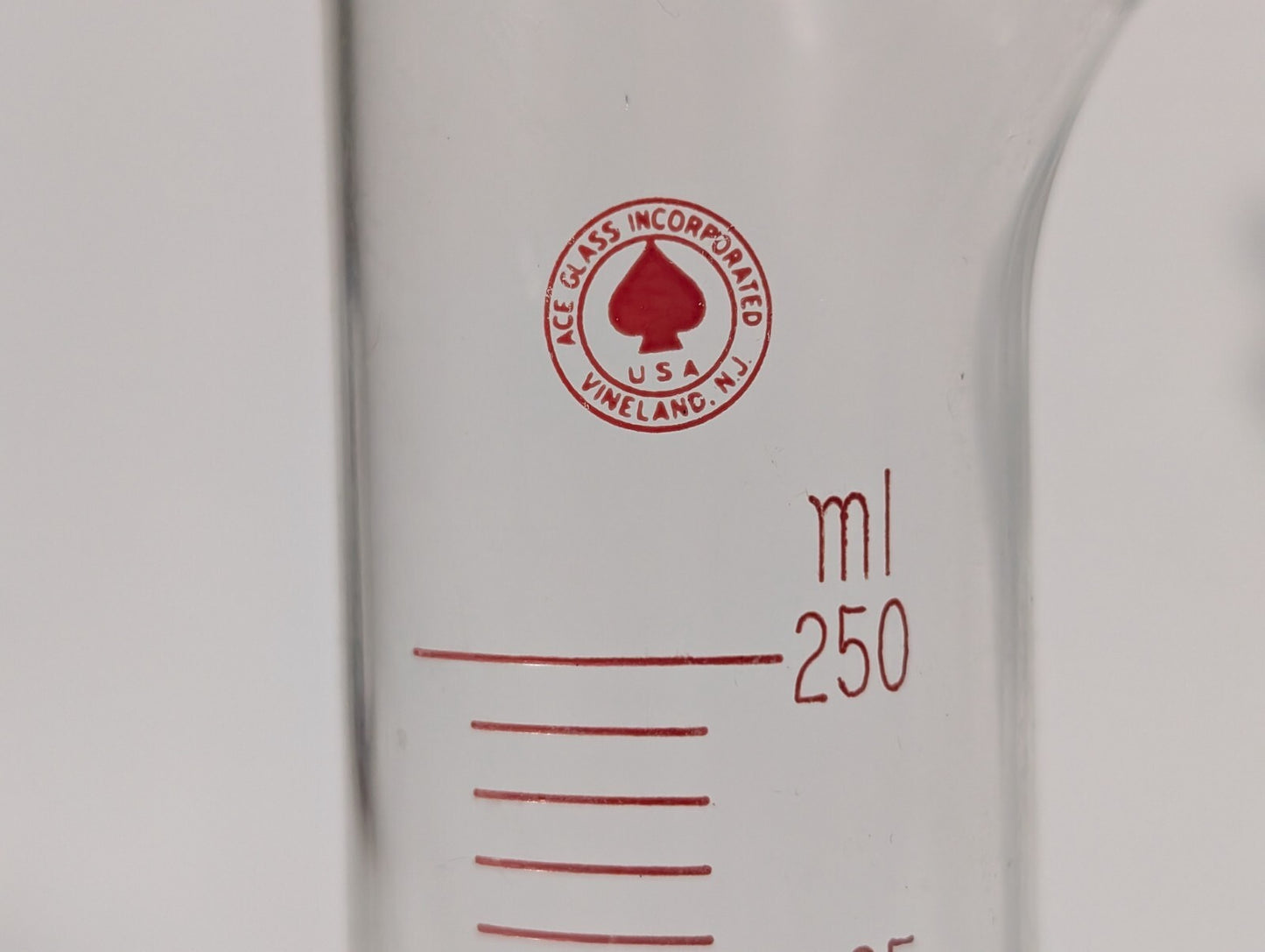 Ace Glass 250mL Schlenk Storage Tube - 24/25 Outer, Top 24/40 Inner, Valve Inlet