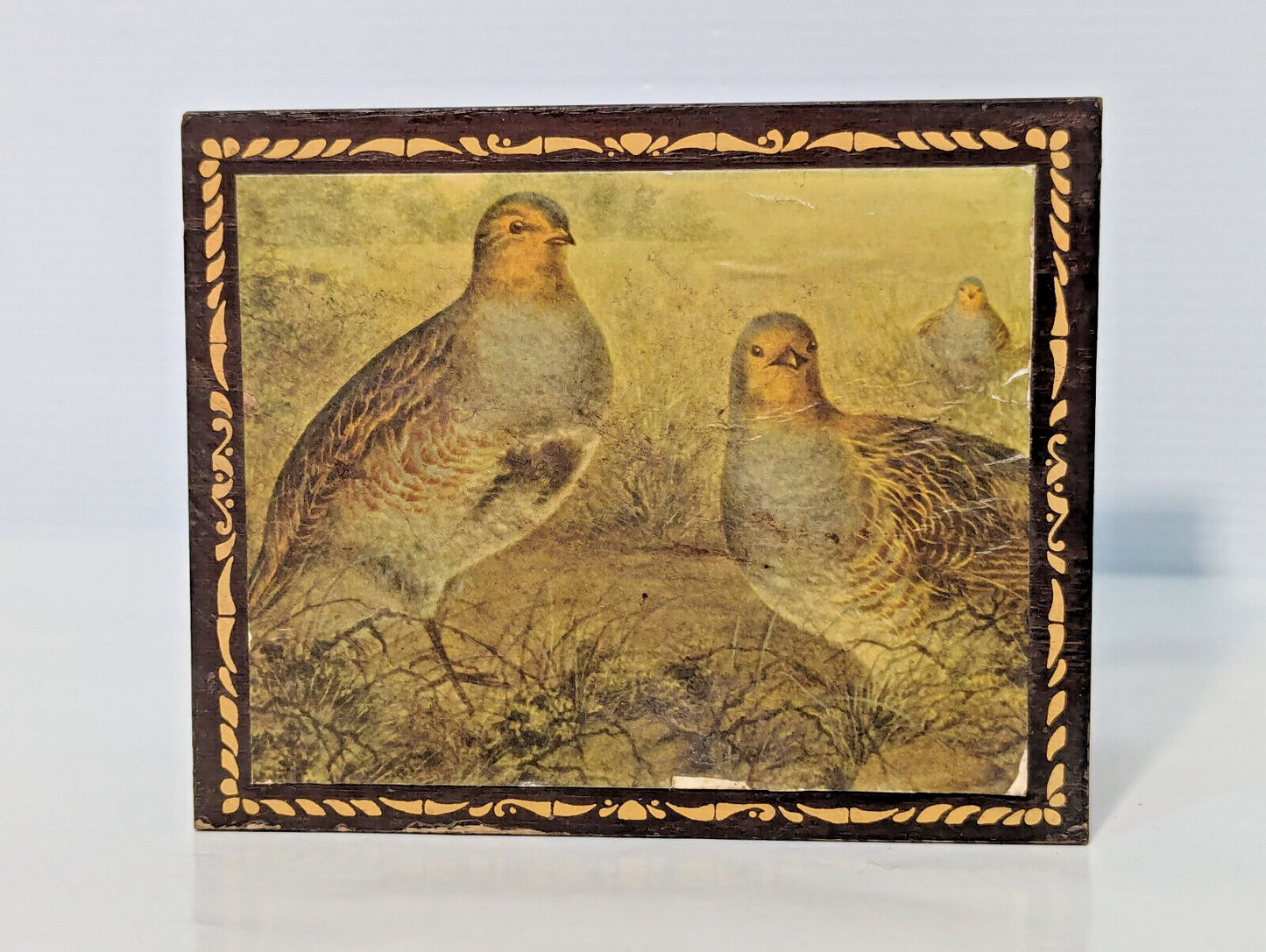 Vintage 70s "I'd Like To Teach The World To Sing" Musical Partridge Jewelry Box