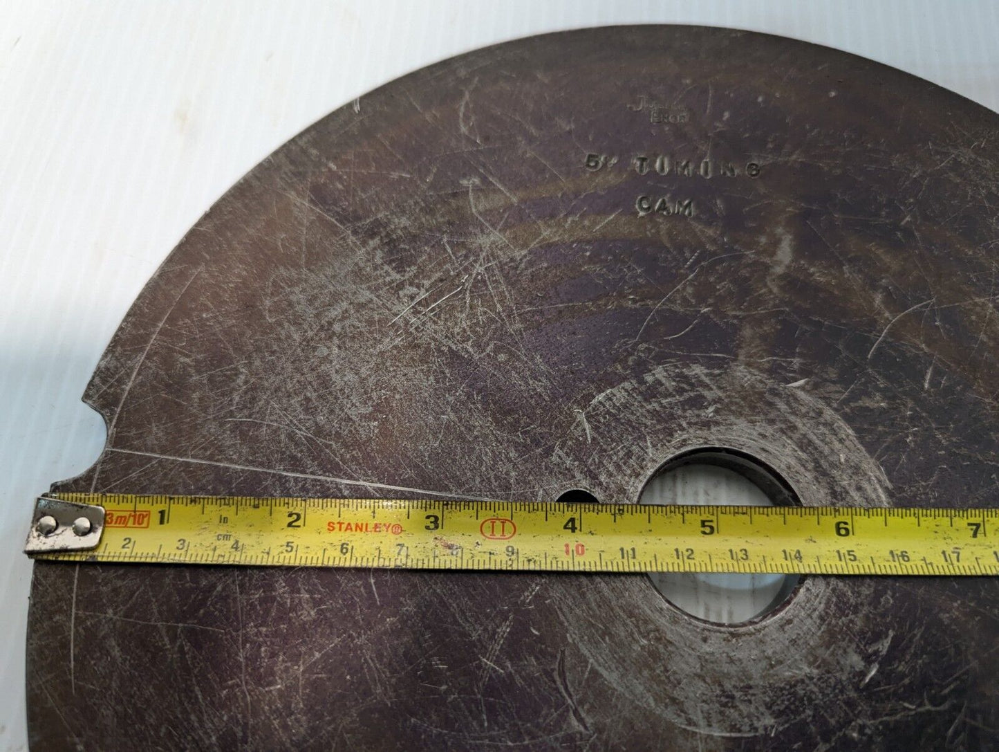 Vintage Joseph Engr 5" Timing Cam 10" Dia 1.5" Bore 0.5" Thick - Free Shipping