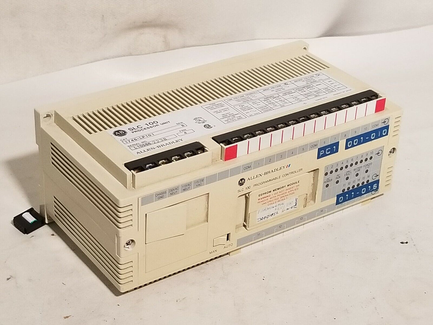 Allen-Bradley SLC 100 programmable controller, processor unit, cat. 1745-LP101