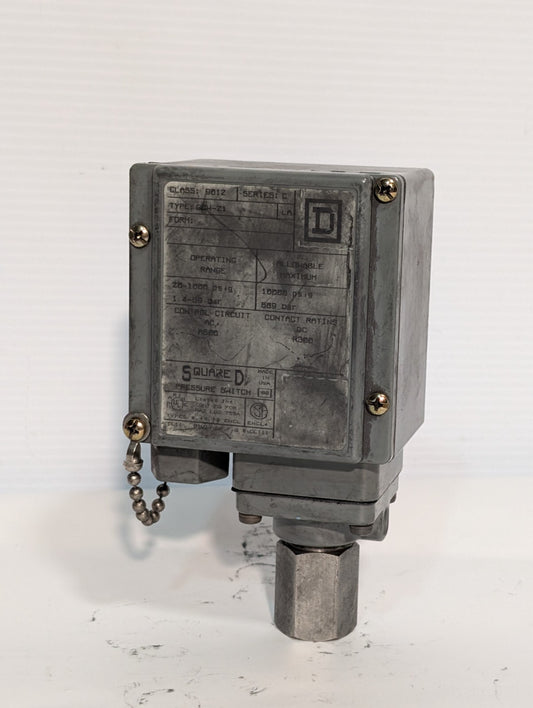 Square D 9012 GCW-21 Pressure Switch / Interrupter Series C 20-1000 psig