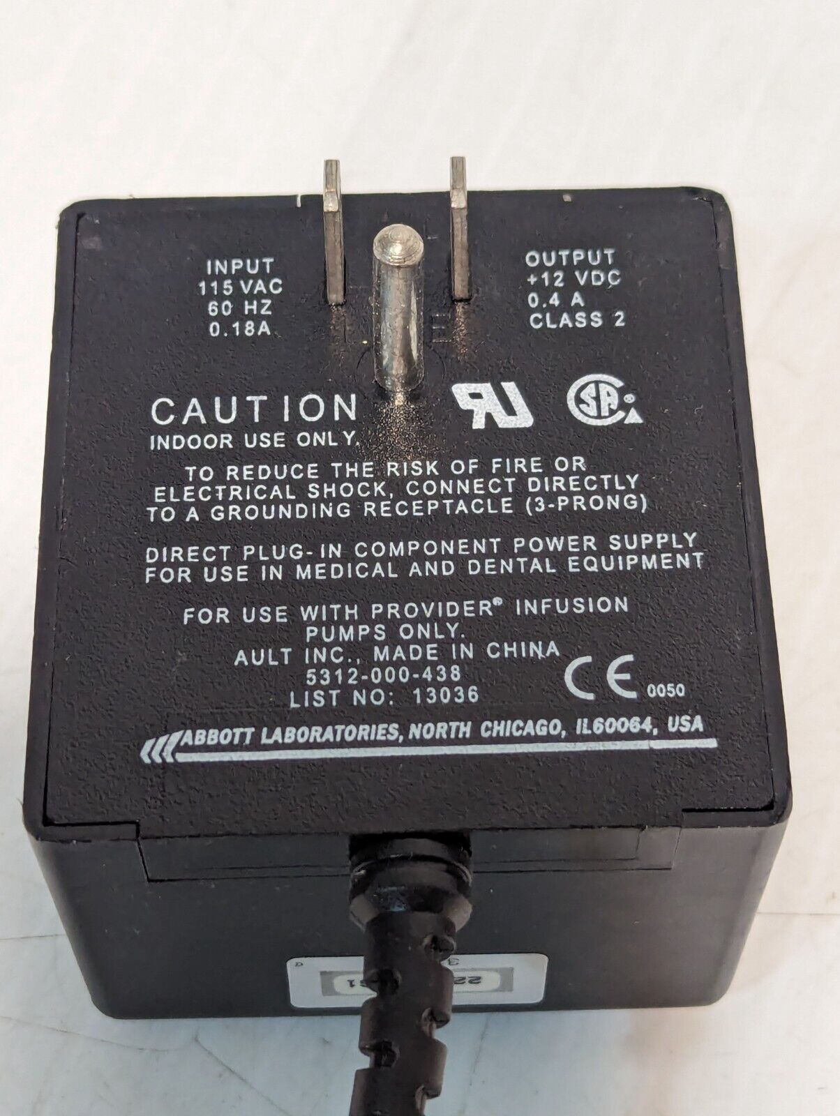 Abbott 5312-000-438 Power Supply - Free Shipping