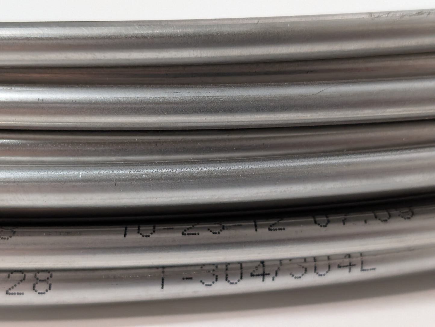 McMaster-Carr 8989K931 Welded Type 304 Stainless Steel Tubing 1/4"OD, 100ft Coil