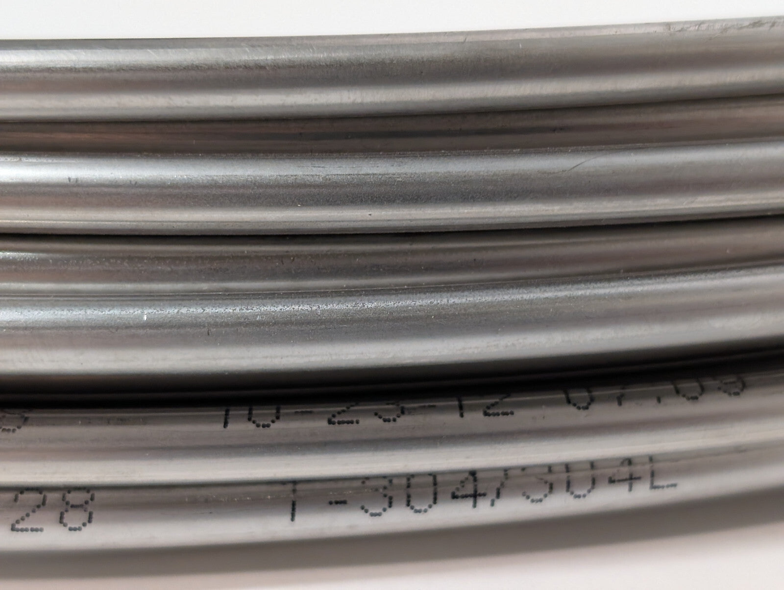 McMaster-Carr 8989K931 Welded Type 304 Stainless Steel Tubing 1/4"OD, 100ft Coil