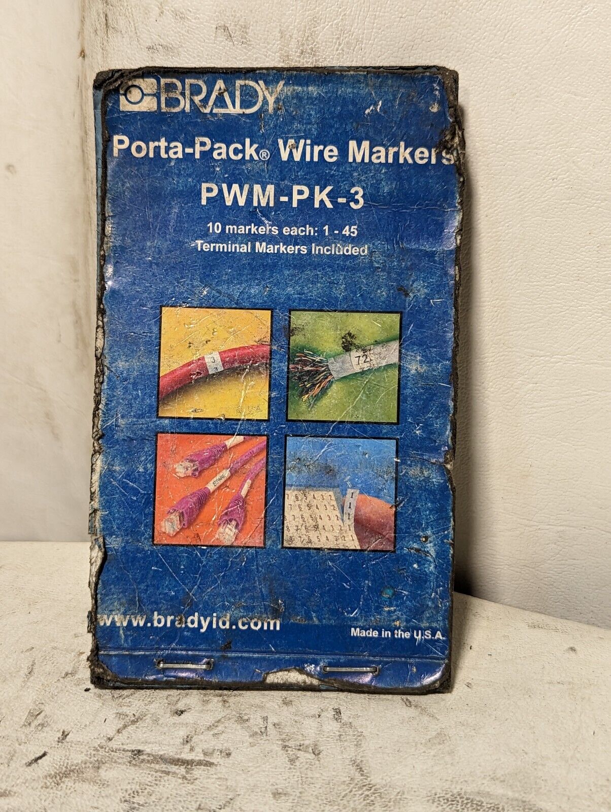 Lot of wire marker stickers as pictured, partially used boxes