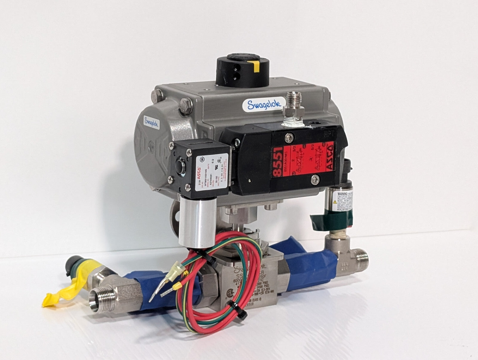 Swaglok MS-A30-4-DIN Spring Return Assy SS-AFSS8 Control Valve ASCO WT8551A001MS