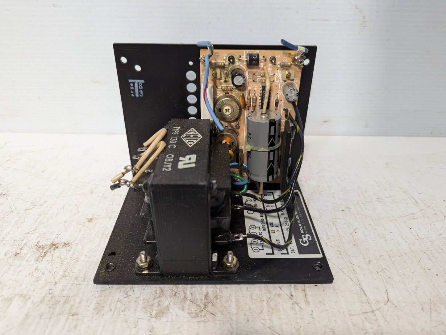 Sola Electric 83-12-250-2 Power Supply, 12VDC@5A output, 120VAC in-Free Shipping