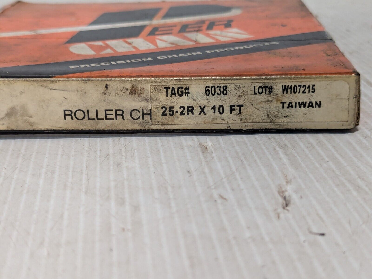 Peer 6038 Roller Chain 25-2R x 10' - Free Shipping