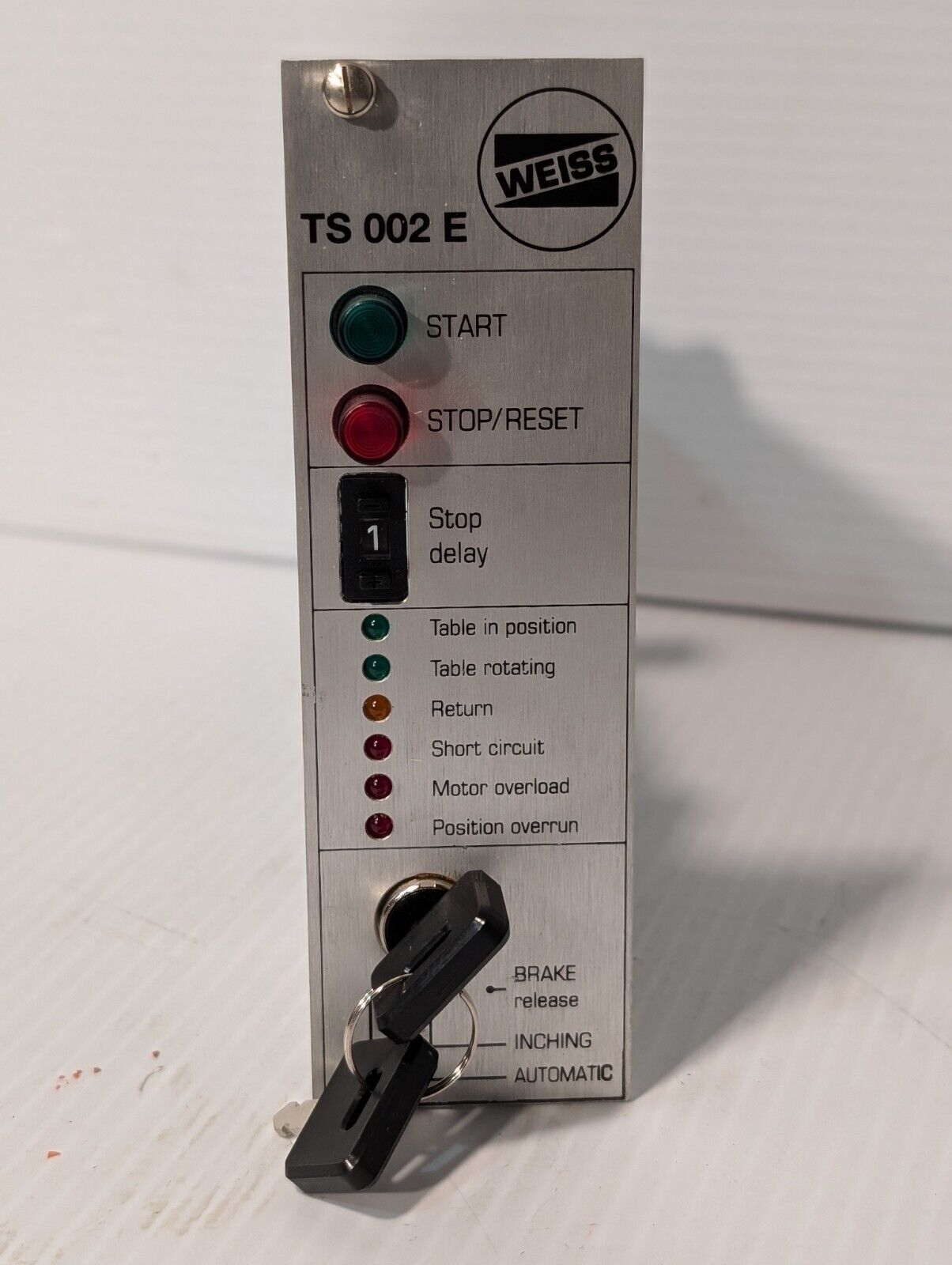 *Weiss TS-002-E Indexing Table Control Board Card 24-Volt*