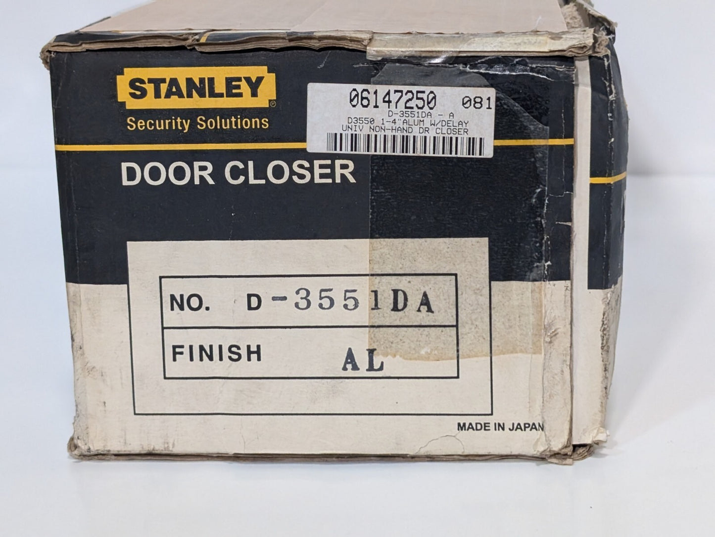 Stanley D-3551 Commercial Hardware Door Closer with Aluminum Finish DA Model