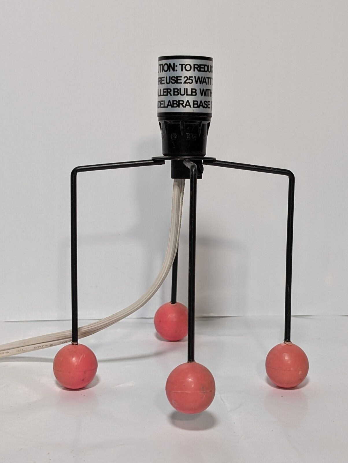 Unique Pedestal Table Lamp - Great for a Childs Room - No Shade