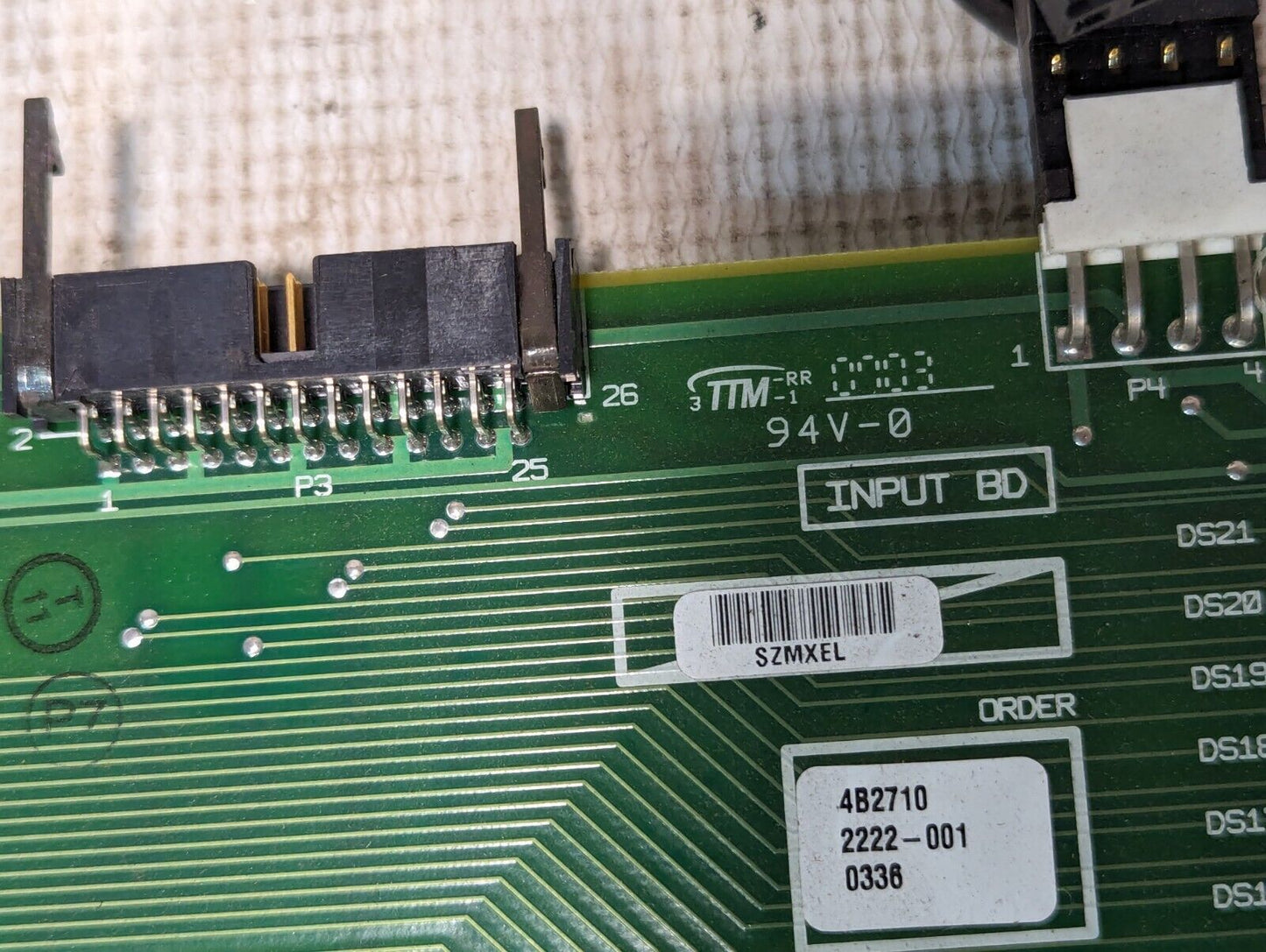 TTM SZMXEL, 4B2710, 2222-001, 0336 circuit board, Micro 186 - Free Shipping