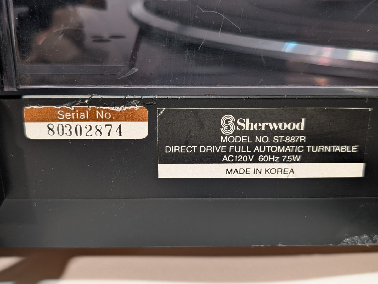 Vintage Sherwood ST-887R Direct Drive Turntable, Full Automatic