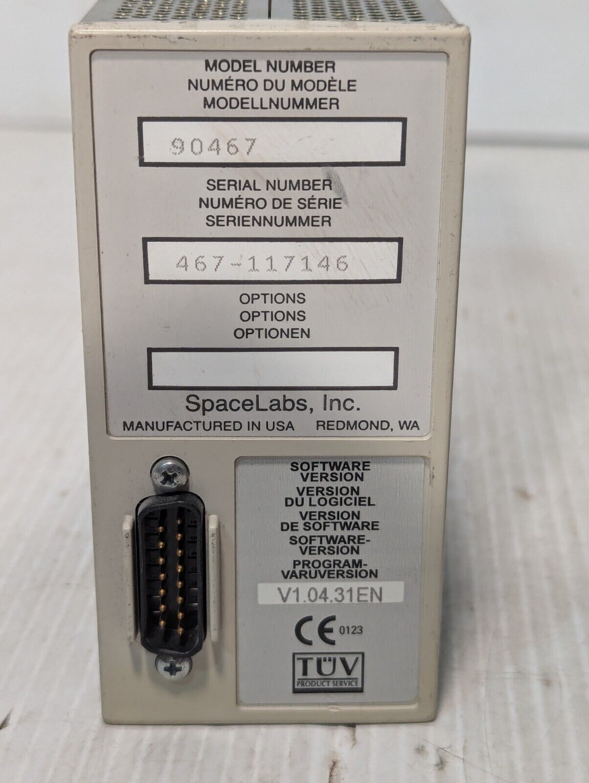 SpaceLabs 90467 Adult NIBP Sp02 Patient Monitor Module - Free Shipping