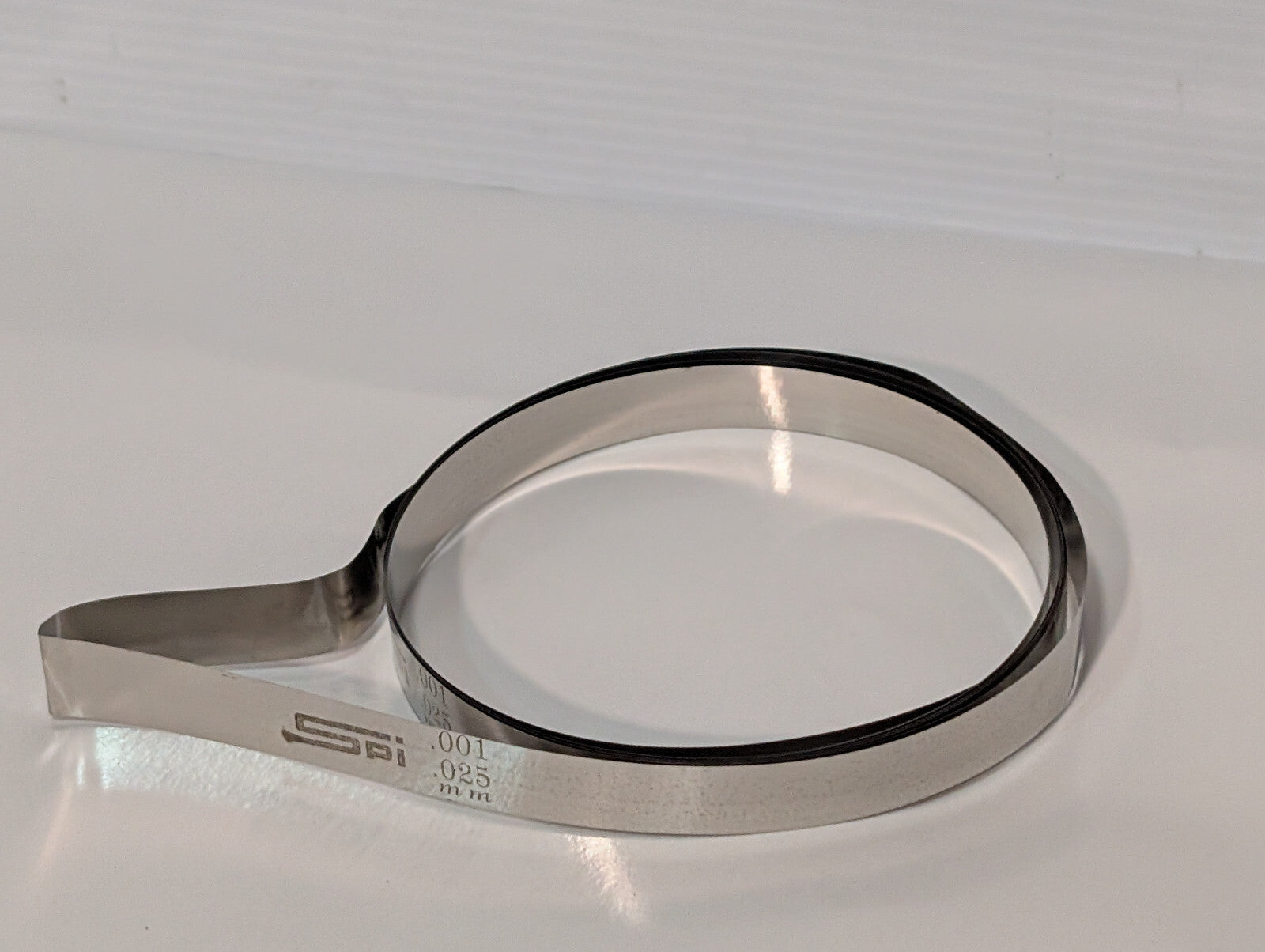 SPI 91-416-8 High Carbon Steel Feeler Stock Roll 1/2"W, 25'L, .001 Thick Coil