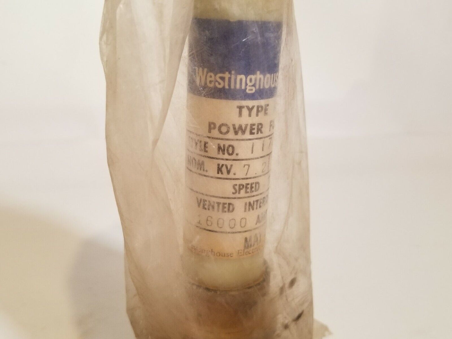 Westinghouse BA-200 117D123A14 125E Boric Acid Power Fuse Refill, New OldStock