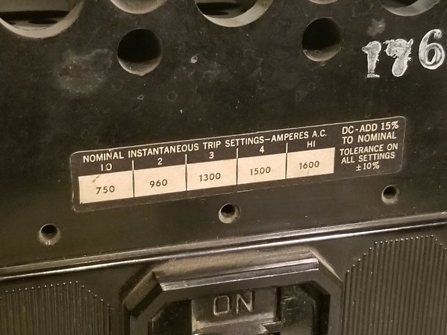 ITE FJ3-B150 Circuit Breaker 3 Pole 600VAC 125/250 VDC 150A