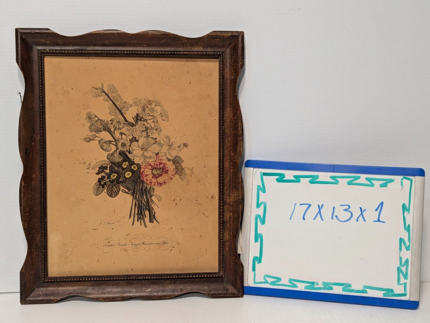 Jean Louis Provost, Still Life of French Botanical Floral Arrangement -Free Ship